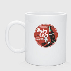 Кружка керамическая Nuka Cola Ice Cold Retro, цвет: белый