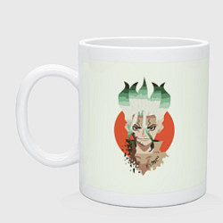 Кружка керамическая Senkuu art, цвет: фосфор