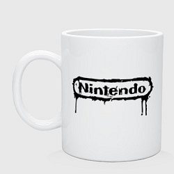 Кружка керамическая Nintendo streaks, цвет: белый