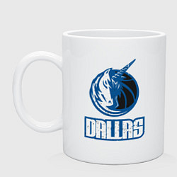 Кружка керамическая Dallas - Mavericks, цвет: белый