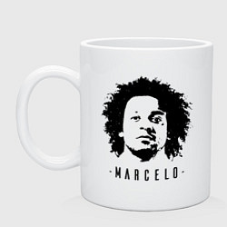 Кружка керамическая Real - Marcelo, цвет: белый