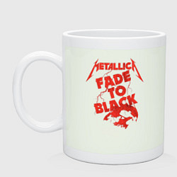 Кружка керамическая Metallica Fade To Black Rock Art, цвет: фосфор