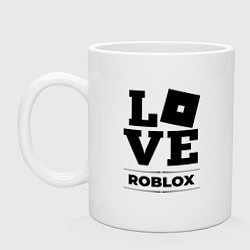 Кружка керамическая Roblox Love Classic, цвет: белый
