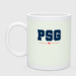 Кружка керамическая PSG FC Classic, цвет: фосфор