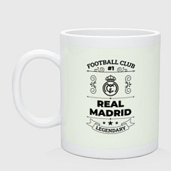 Кружка керамическая Real Madrid: Football Club Number 1 Legendary, цвет: фосфор