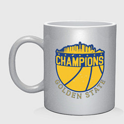 Кружка керамическая Golden State Champs, цвет: серебряный