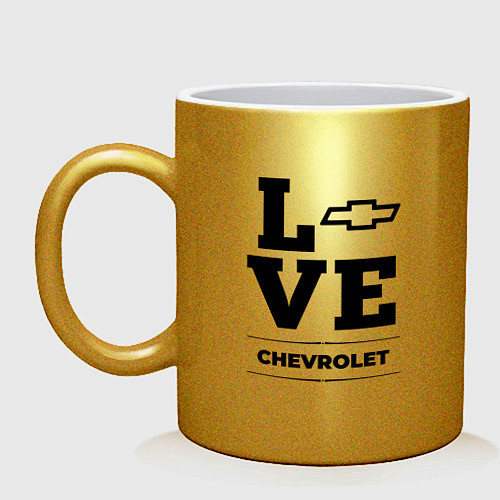 Кружка Chevrolet Love Classic / Золотой – фото 1