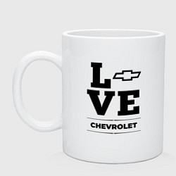 Кружка керамическая Chevrolet Love Classic, цвет: белый