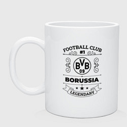 Кружка керамическая Borussia: Football Club Number 1 Legendary, цвет: белый
