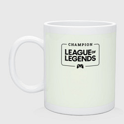 Кружка керамическая League of Legends Gaming Champion: рамка с лого и, цвет: фосфор