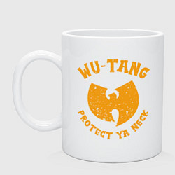 Кружка керамическая Protect Ya Neck Wu-Tang, цвет: белый