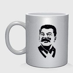 Кружка керамическая Joseph Stalin, цвет: серебряный