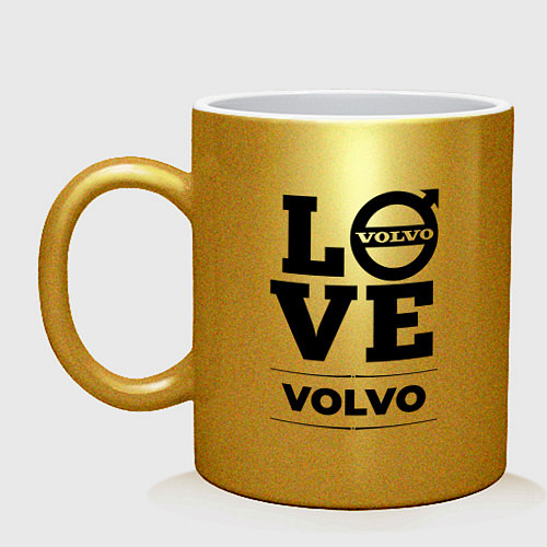 Кружка Volvo Love Classic / Золотой – фото 1