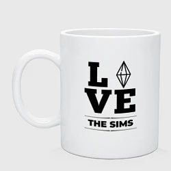 Кружка керамическая The Sims love classic, цвет: белый