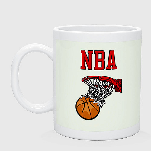 Кружка Basketball - NBA logo / Фосфор – фото 1