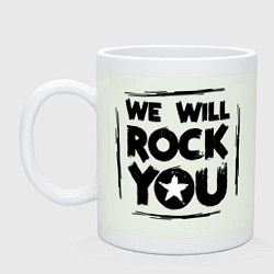 Кружка керамическая We rock you, цвет: фосфор