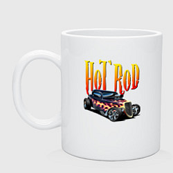 Кружка керамическая Hot Rod - Power, цвет: белый