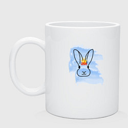 Кружка керамическая Водяной кролик- символ Нового 2023 года, цвет: белый