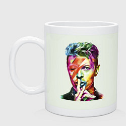 Кружка керамическая David Bowie singer, цвет: фосфор