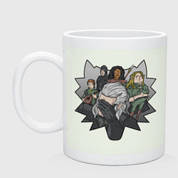 Кружка керамическая Ведьмак в печали, цвет: фосфор