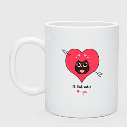 Кружка керамическая Ill owlways love you, цвет: белый