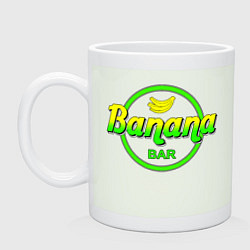 Кружка керамическая Banana bar, цвет: фосфор