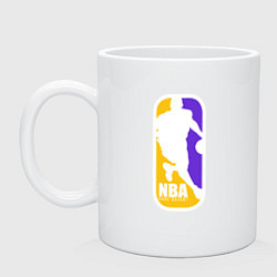 Кружка керамическая NBA Kobe Bryant, цвет: белый