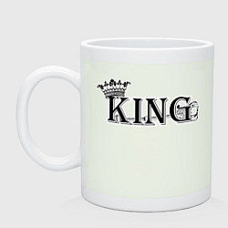 Кружка керамическая Для него KING BLACK, цвет: фосфор
