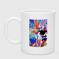 Кружка керамическая Andy Warhol - celebrity - pop art, цвет: белый