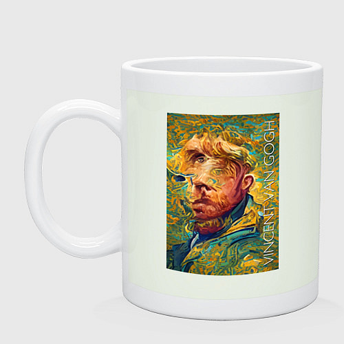 Кружка Abstract Vincent van Gogh - surrealism self-portra / Фосфор – фото 1