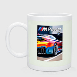 Кружка керамическая BMW M Power - motorsport, цвет: фосфор