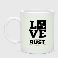 Кружка керамическая Rust love classic, цвет: фосфор