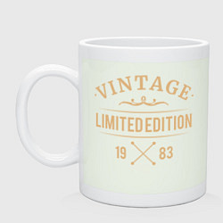 Кружка керамическая Vintage limited edition 1983, цвет: фосфор