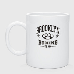 Кружка керамическая Brooklyn boxing, цвет: белый