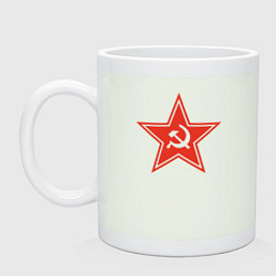 Кружка керамическая USSR star, цвет: фосфор