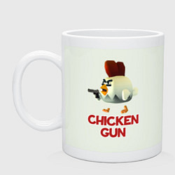 Кружка керамическая Chicken Gun chick, цвет: фосфор