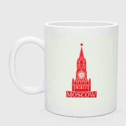 Кружка керамическая Kremlin Moscow, цвет: фосфор