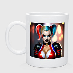 Кружка керамическая Марго Робби, цвет: белый