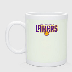 Кружка керамическая Team Lakers, цвет: фосфор