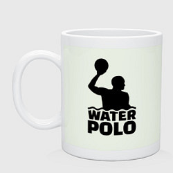 Кружка керамическая Водное поло, цвет: фосфор