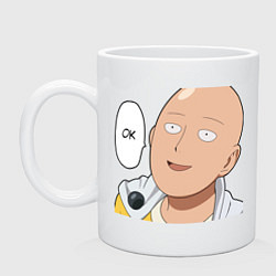 Кружка керамическая Saitama - Okey, цвет: белый