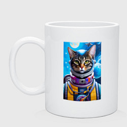 Кружка Котейка бравый пилот - нейросеть