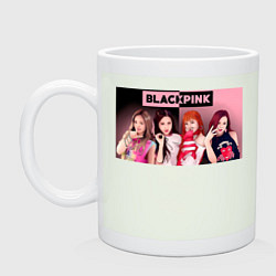 Кружка керамическая Градиент Блек Пинк, цвет: фосфор