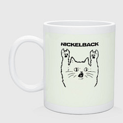 Кружка керамическая Nickelback - rock cat, цвет: фосфор