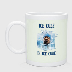 Кружка керамическая Ice Cube in ice cube, цвет: фосфор