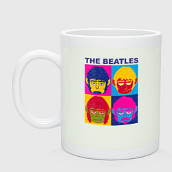 Кружка керамическая The Beatles color, цвет: фосфор