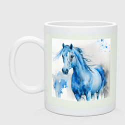 Кружка керамическая Водяная лошадь, цвет: фосфор
