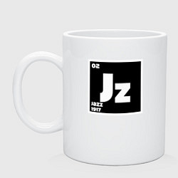 Кружка керамическая Jazz 1917, цвет: белый