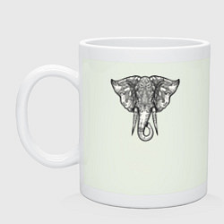 Кружка керамическая India elephant, цвет: фосфор