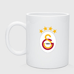 Кружка керамическая Galatasaray fc sport, цвет: белый